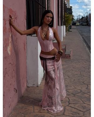 Outcast Debbie Maxi Skirt - Brown