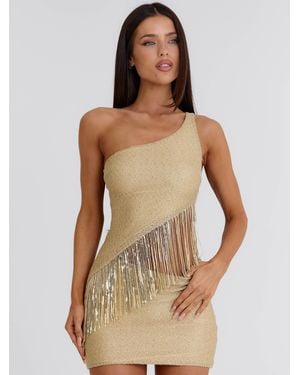 Outcast Tesza Mini Dress - Metallic