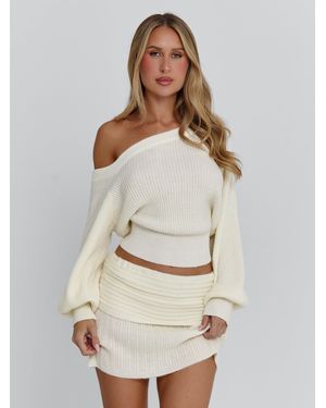 Outcast Orena Mini Skirt Ivory - Natural