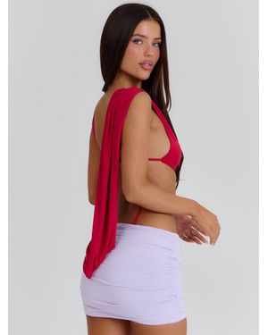 Outcast Kacey Mini Dress Lilac - Red