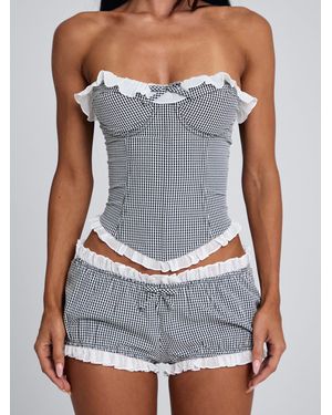 Outcast Junnie Short Gingham - Blue