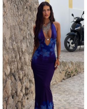 Outcast Wolfe Maxi Dress Baja - Blue