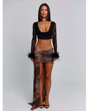 Outcast Luner Maxi Skirt Teena - Metallic
