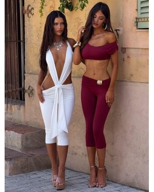 Outcast Atheena Capri Pants Deep - Brown