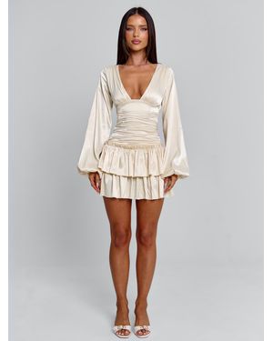 Outcast Karmin Mini Dress Ivory - White