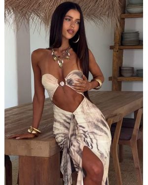 Outcast Emel Maxi Dress Kaya - Brown