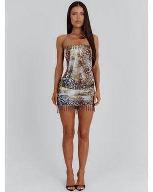Outcast Zelina Mini Dress Dune - White