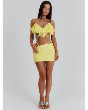 Outcast Emari Mini Skirt - Yellow