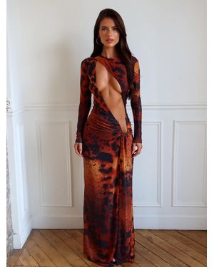 Outcast Lunelle Maxi Dress Denali - Brown