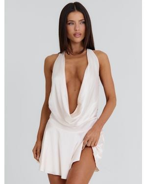 Outcast Haley Mini Dress Cream - White
