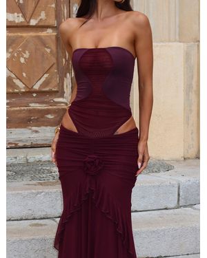 Outcast Roe Bodysuit Dark Mauve - Purple
