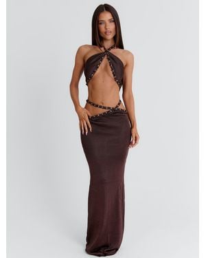 Outcast Rai Maxi Skirt - Brown
