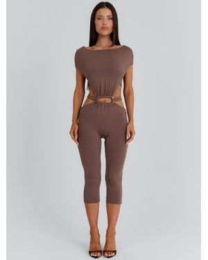 Outcast Bibiana Capri Jumpsuit - Brown