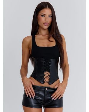 Outcast Jacey Corset Top - Grey