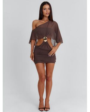 Outcast Madisyn Mini Dress Chocolate - Brown