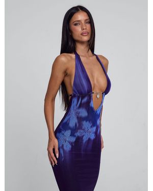 Outcast Wolfe Maxi Dress Baja - Blue