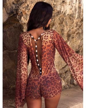Outcast Kathryn Playsuit Zing - Brown