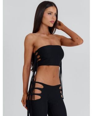 Outcast Gianah Crop Top - Black