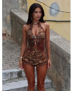 Outcast Lola Playsuit Alia - Brown