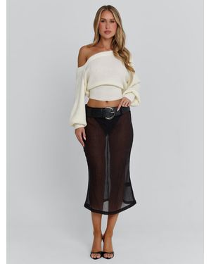 Outcast Velana Midi Skirt - White