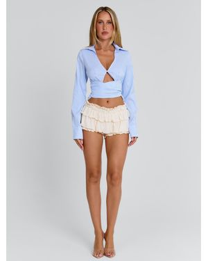 Outcast Alyissia Top Stripe - White