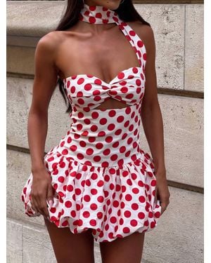 Outcast Hayley Mini Dress Polka Dot - Red