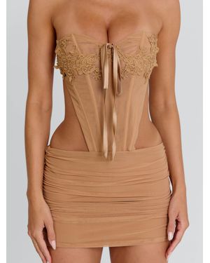 Outcast Oraya Mini Dress - Brown