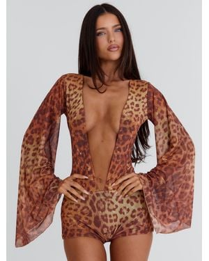 Outcast Kathryn Playsuit Zing - Brown