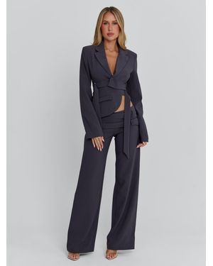 Outcast Riveria Blazer Charcoal - Blue