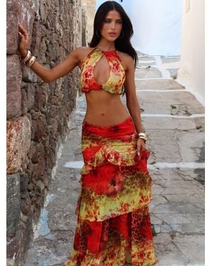 Outcast Cami Maxi Skirt Bonita - Red