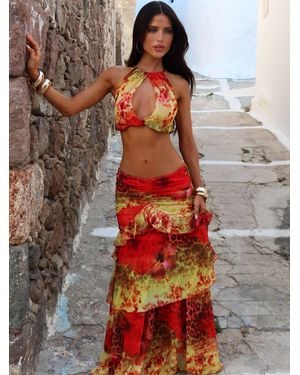 Outcast Cami Maxi Skirt Bonita - Red