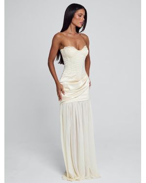 Outcast Rowna Maxi Dress Ivory - White