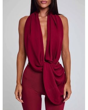 Outcast Arlen Jumpsuit Burgundy - Red