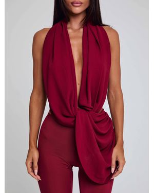 Outcast Arlen Jumpsuit Burgundy - Red