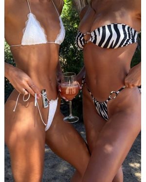 Outcast Jaylla Bikini Top Zebra - Brown
