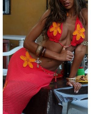 Outcast Natalie Top Coral - Red