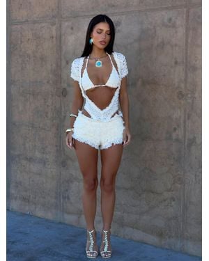 Outcast Cheryl Playsuit Off - Gray