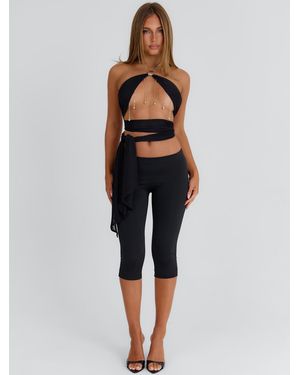 Outcast Rhosyn Crop Top - Black