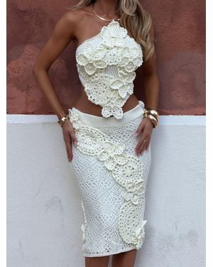 Outcast Palmina Midi Skirt - White
