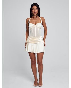 Outcast Carmin Mini Dress Ivory - White