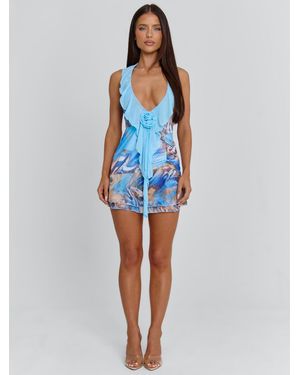 Outcast Dianna Mini Dress Siena - Blue