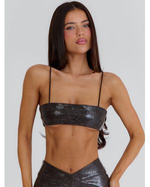 Outcast Ishani Crop Top Chocolate - Brown