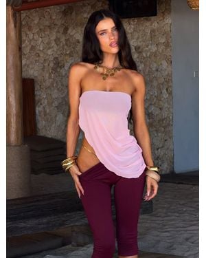 Outcast Lucylle Capri Jumpsuit And Burgundy - Purple