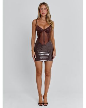 Outcast Avenia Mini Dress - Brown