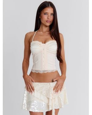 Outcast Stacy Mini Skirt - White