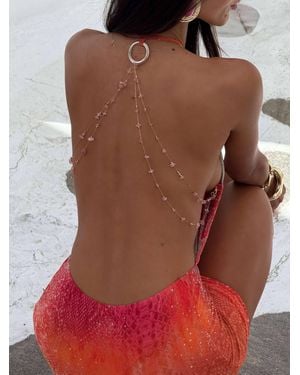 Outcast Joie Mini Dress Neon Serina - Red