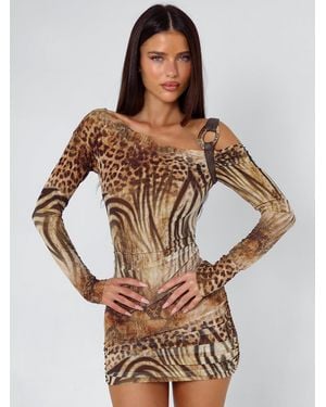 Outcast Aurelle Mini Dress Caliope - Brown