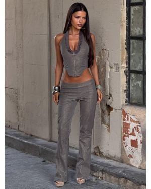 Outcast Anouk Corset Top - Gray