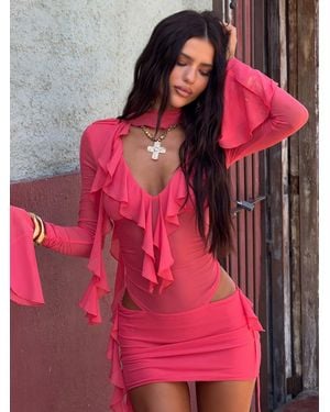 Outcast Avaline Mini Dress - Pink