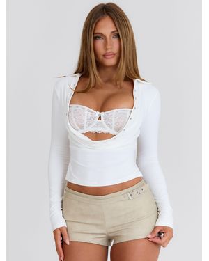 Outcast Marian Mini Shorts - White
